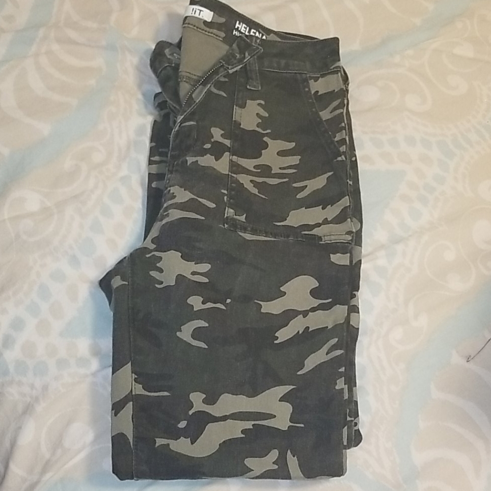 Helena high rise ankle skinny camouflage jeans